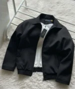 TWIL HARRINGTON JACKET BLACK
